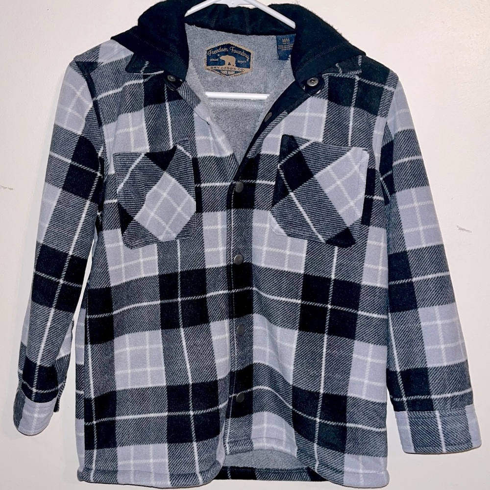 Freedom Foundry Hooded Fleece Flannel Jacket